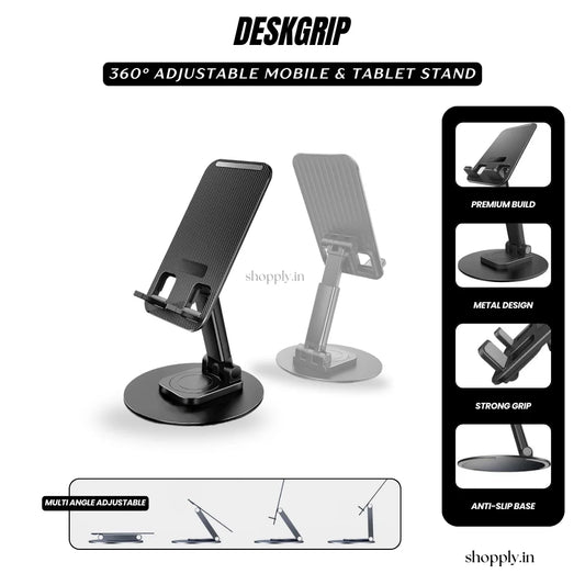 DeskGrip 360° Adjustable Mobile & Tablet Stand